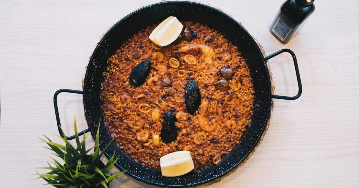 Paella mit Meeresfrüchten
